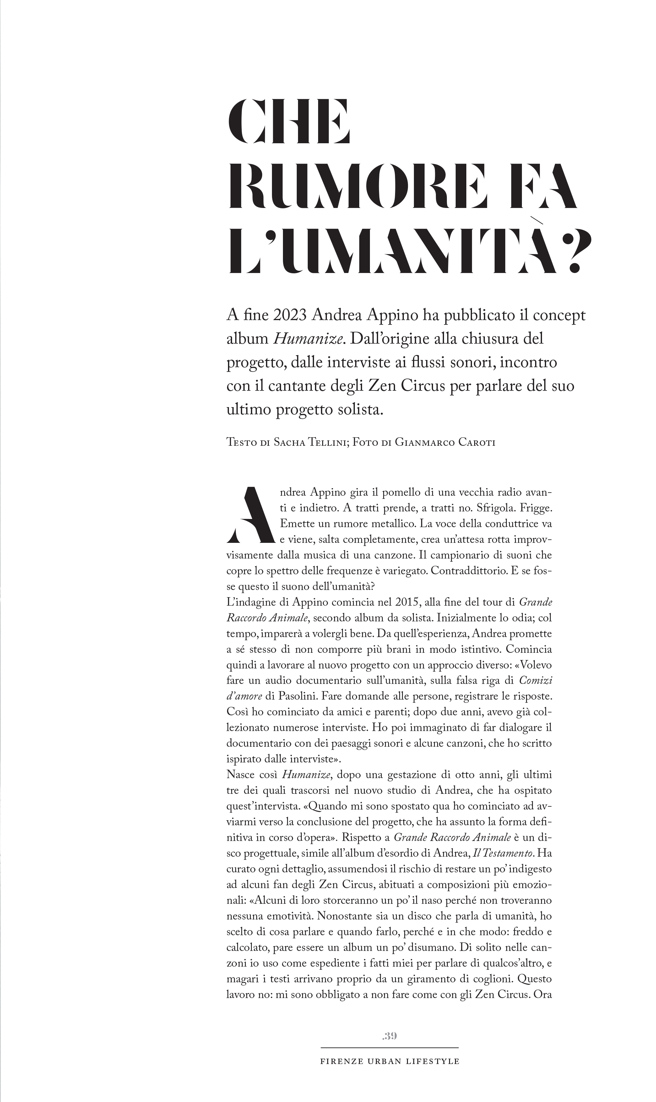 Che rumore fa l'umanità - Image 1